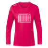 PRODUZIERT IN BRANDENBURG - Frauen Sport Langarmshirt - dunkles Pink