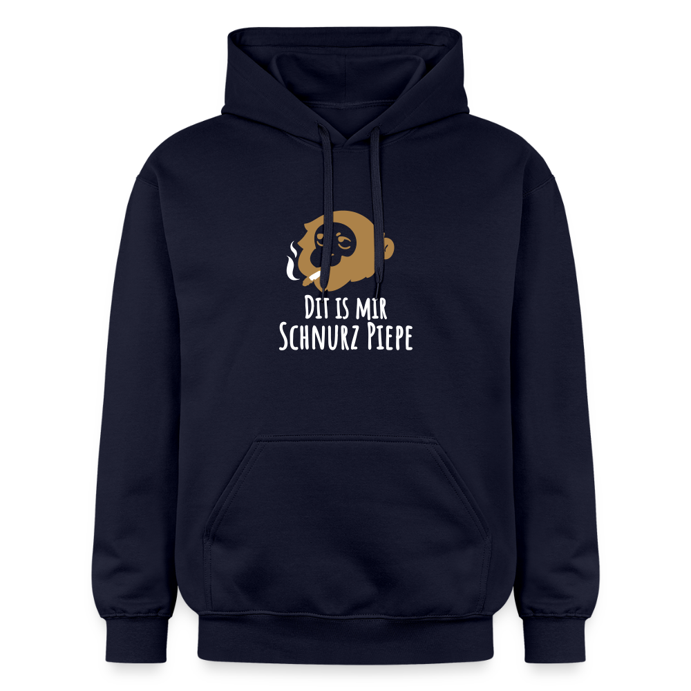 Dit is mir Schnurz Affe - Hoodie - Navy