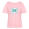 Faxen Dicke! - Relaxed Rundhals Frauen Bio-T-Shirt - Hellrosa