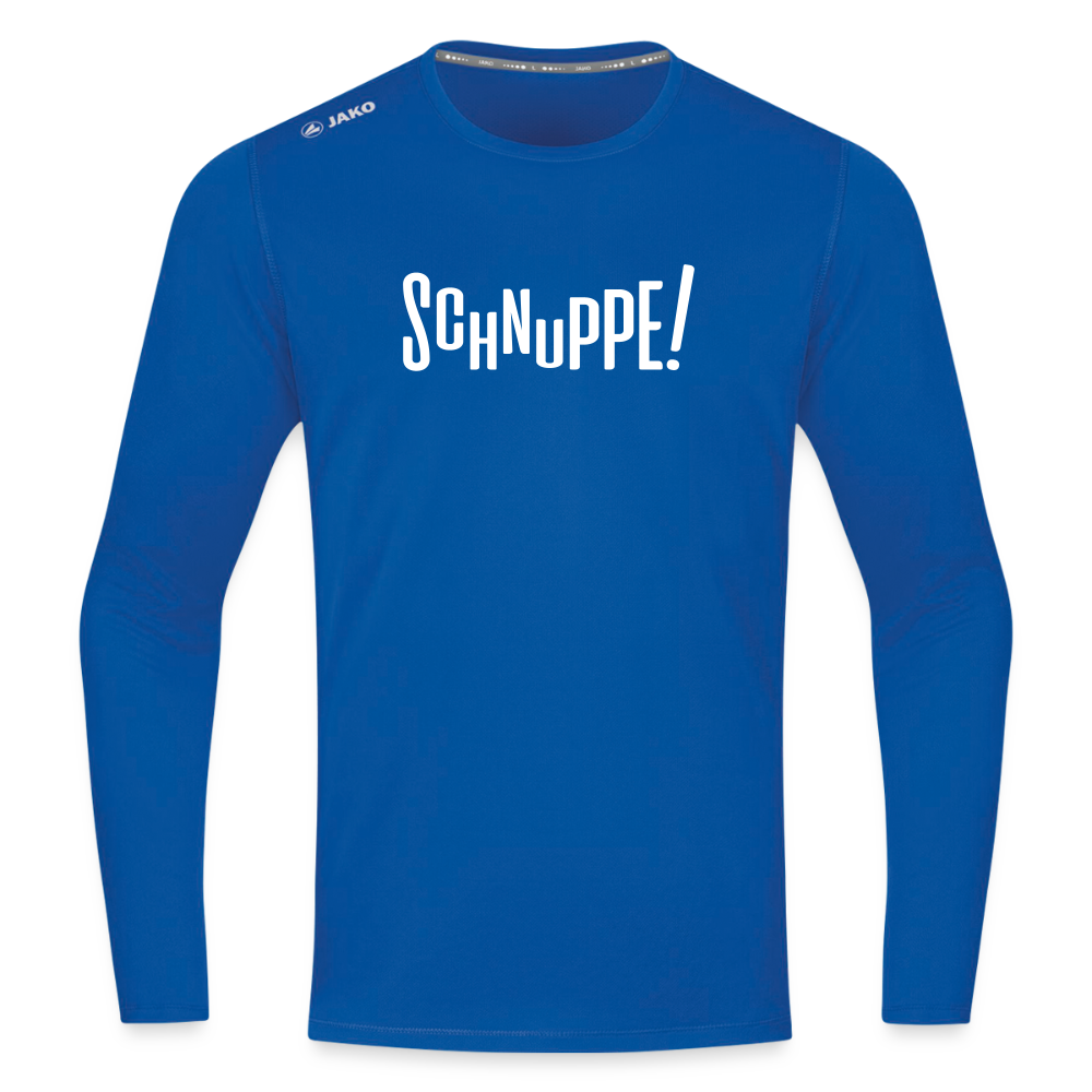 Schnuppe! - Männer Sport Langamshirt - Royalblau