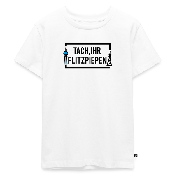 Tach ihr Flitzpiepen - Kinder Premium T-Shirt - Weiß