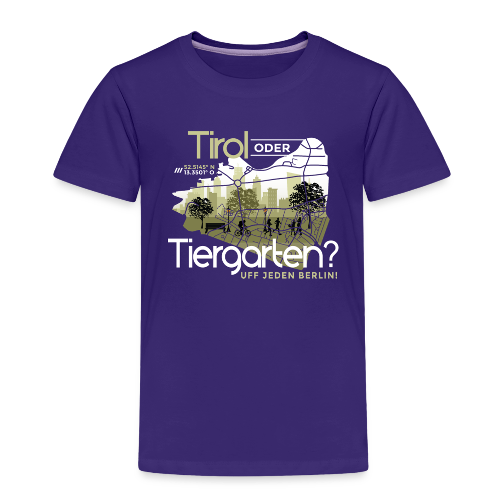 Tirol oder Tiergarten - Kinder Premium T-Shirt - Lila