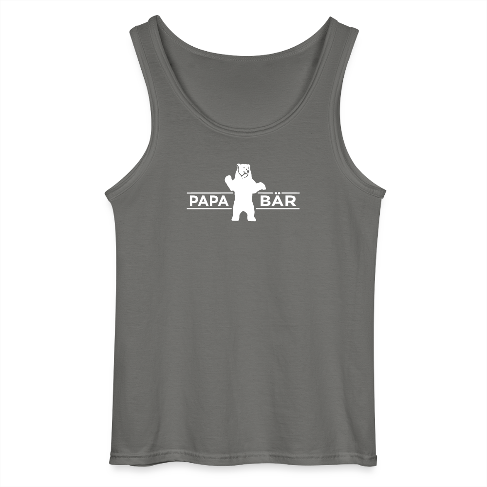 Papa Bär - Männer Tank Top - Anthrazit