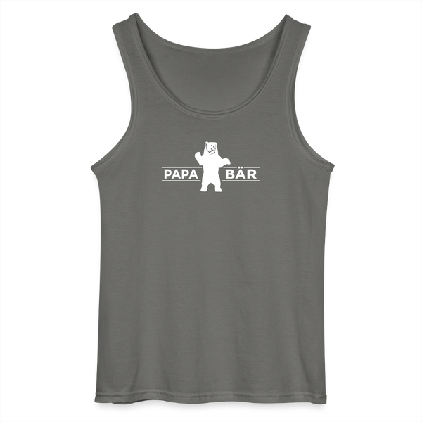 Papa Bär - Männer Tank Top - Anthrazit