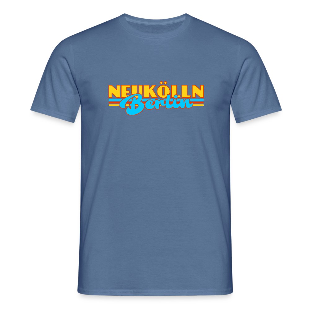 Neukölln Berlin Retro - Männer Premium T-Shirt - Taubenblau