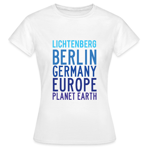 Lichtenberg Planet Earth - Frauen Premium T-Shirt - Weiß