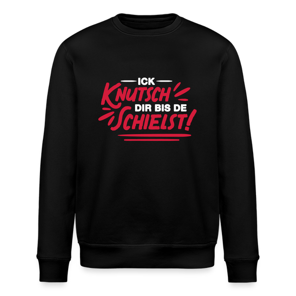 Ick knutsch dir! - Unisex Bio Sweatshirt - Schwarz