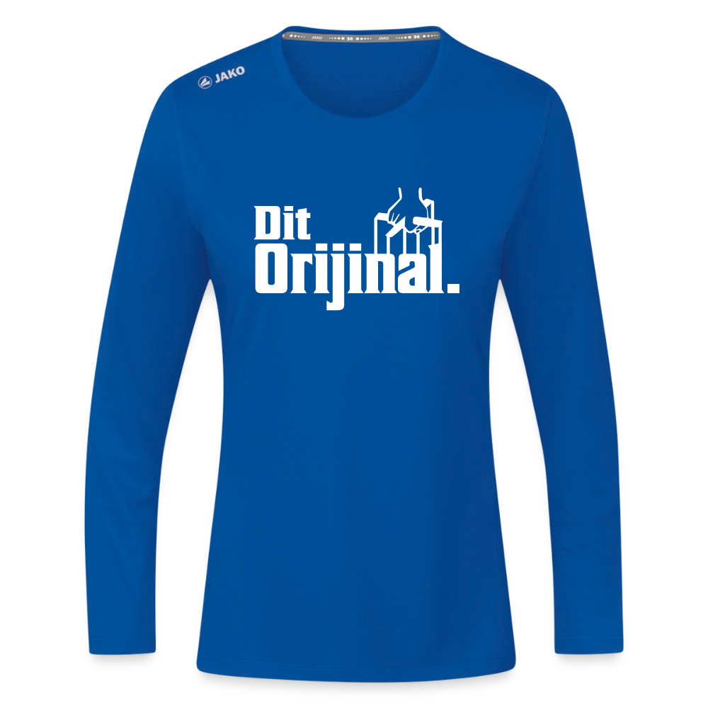 Dit Orijinal - Frauen Sport Langarmshirt - Royalblau