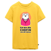 Chefin - Teenager Premium T-Shirt - Gelb