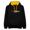 Viech Modus 100% - Kontrast Hoodie - Schwarz/Gold