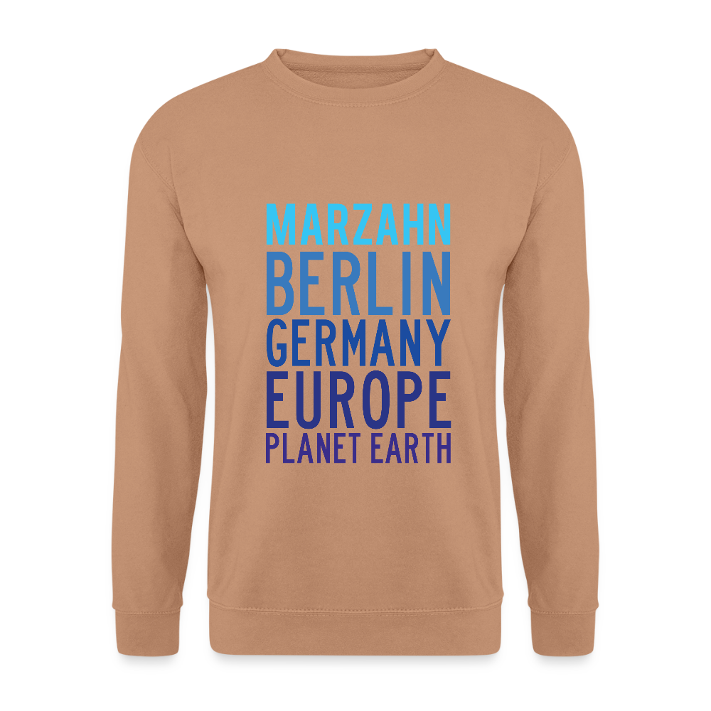 Marzahn Planet Earth - Unisex Pullover - Mocca