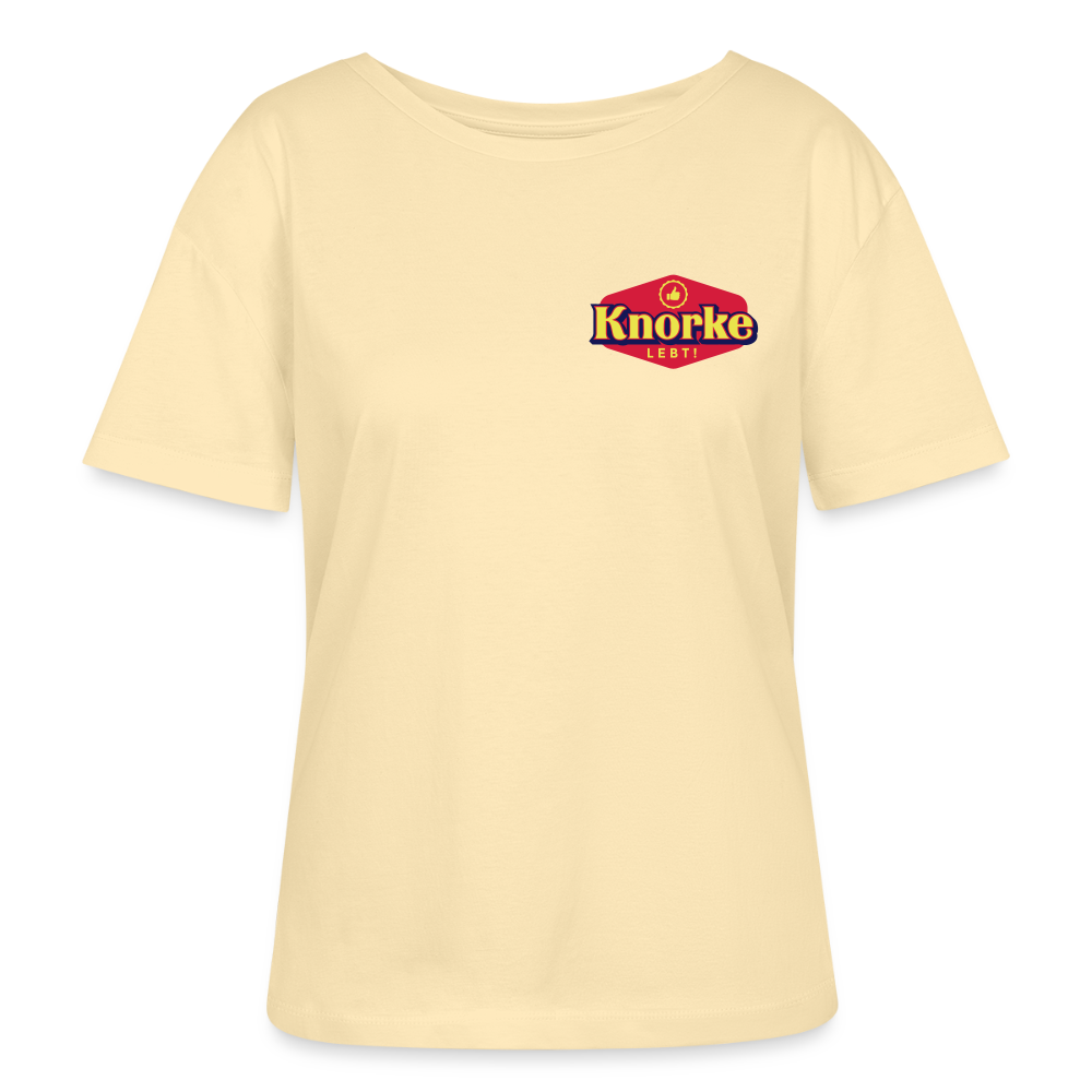 KNORKE lebt! - Relaxed Rundhals Frauen Bio-T-Shirt - Creme