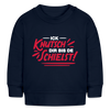 Ick knutsch dir! - Baby Bio Pullover - Navy