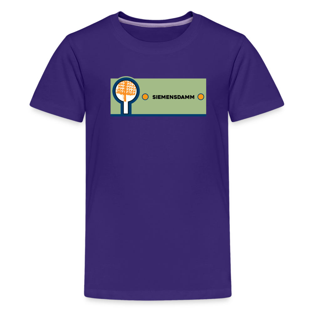 Siemensdamm - Teenager Premium T-Shirt - Lila