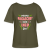 Meene Bagasche Ick Lieb Sie - Relaxed Rundhals Frauen Bio-T-Shirt - Khaki