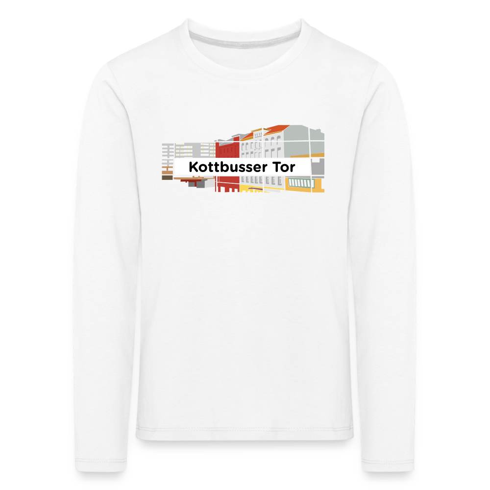 Kottbusser Tor - Kinder Langarmshirt - Weiß