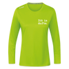 Dit is dufte - Frauen Sport Langarmshirt - Neongrün