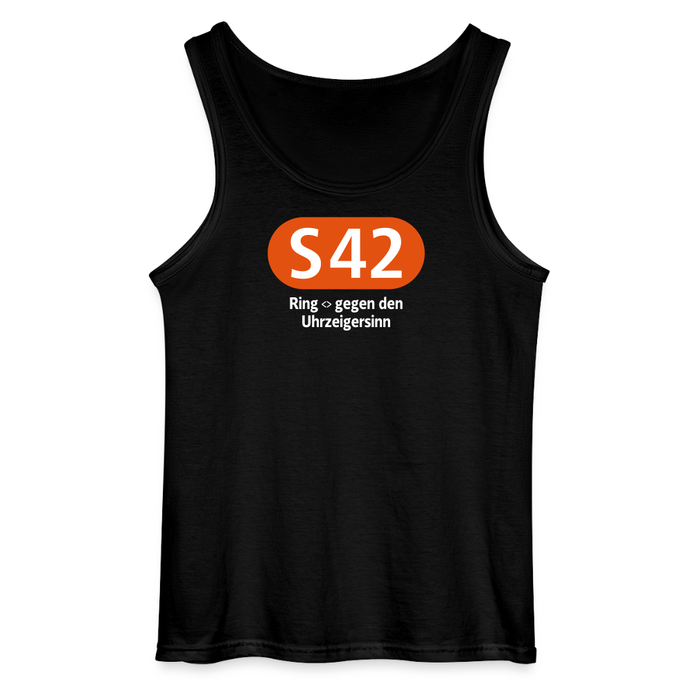 S42 - Männer Tank Top - Schwarz