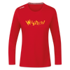 Wuschich! - Frauen Sport Langarmshirt - Rot
