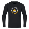 Keen Ding für'n King - Männer Sport Langamshirt - Schwarz