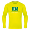 U3 - Männer Sport Langamshirt - Neongelb