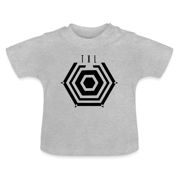 Tegel TXL Umrisse - Baby T-Shirt - Grau meliert