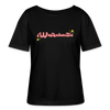 Westschnitte - Relaxed Rundhals Frauen Bio-T-Shirt - Schwarz