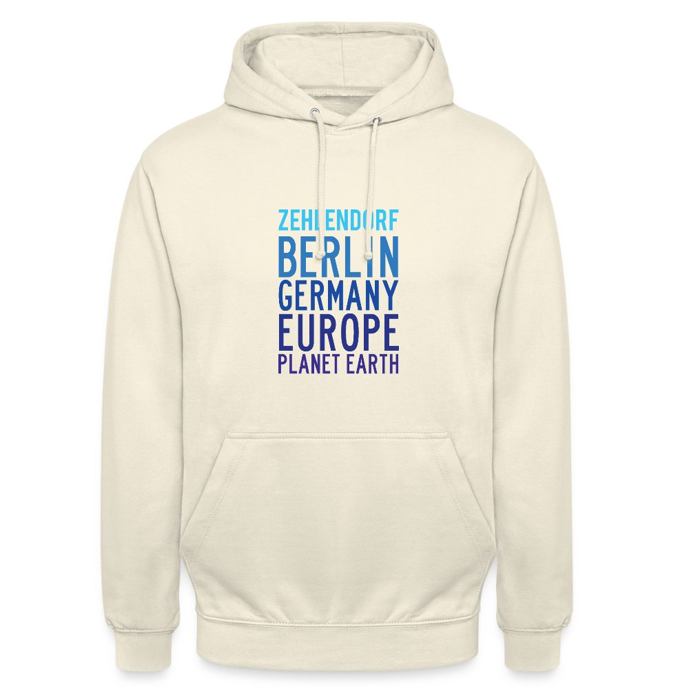 Zehlendorf Planet Earth - Unisex Hoodie - Vanille-Milchshake