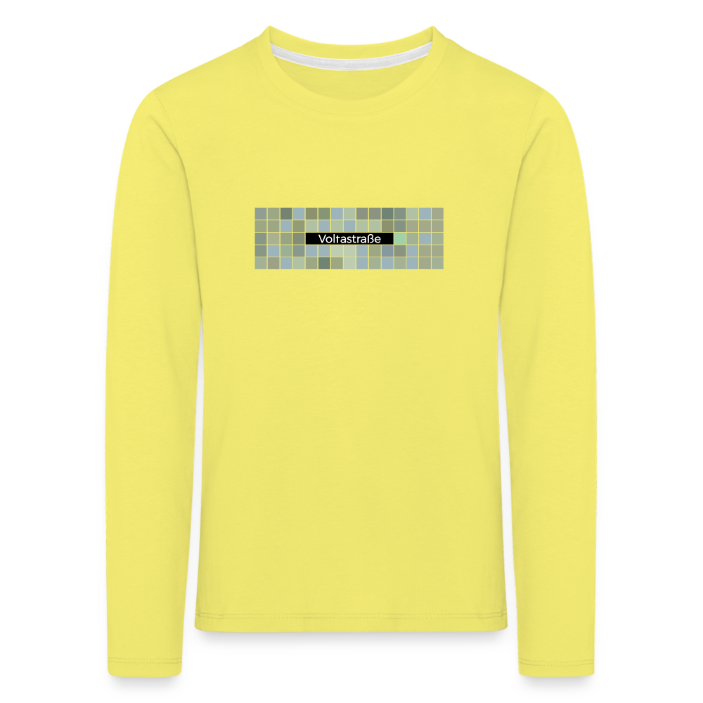 Voltastrasse - Kinder Langarmshirt - Gelb