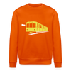 Die U-Bahn kommt - Unisex Bio Sweatshirt - Tieforange