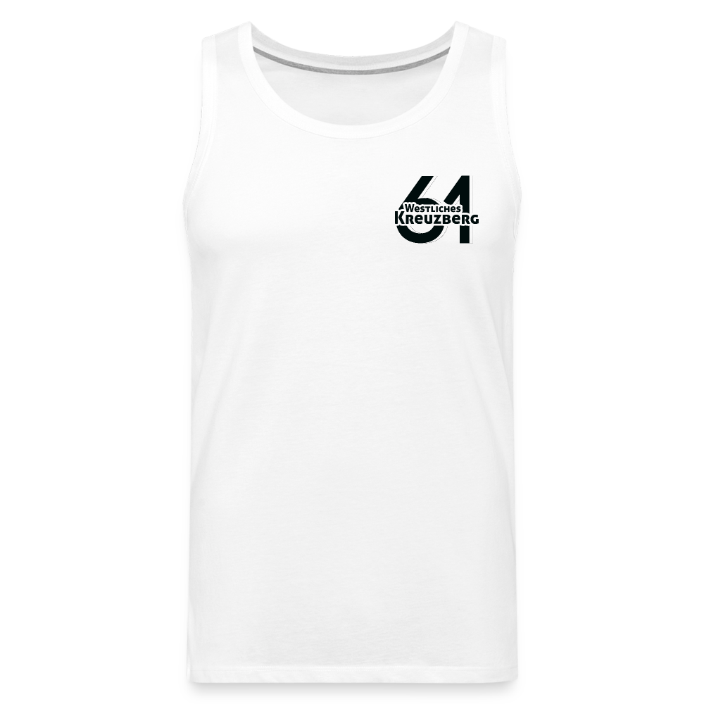 Westliches Kreuzberg  - Männer Premium Tank Top - Weiß