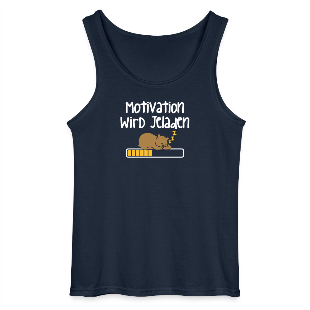 Motivation Wird Jeladen Warten - Männer Tank Top - Navy