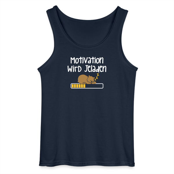 Motivation Wird Jeladen Warten - Männer Tank Top - Navy