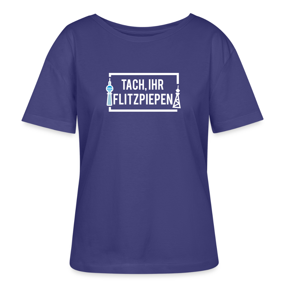 Tach ihr Flitzpiepen - Relaxed Rundhals Frauen Bio-T-Shirt - Dämmerung