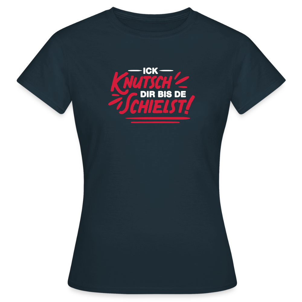 Ick knutsch dir! - Frauen Premium T-Shirt - Navy