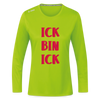 Ick bin Ick! - Frauen Sport Langarmshirt - Neongrün