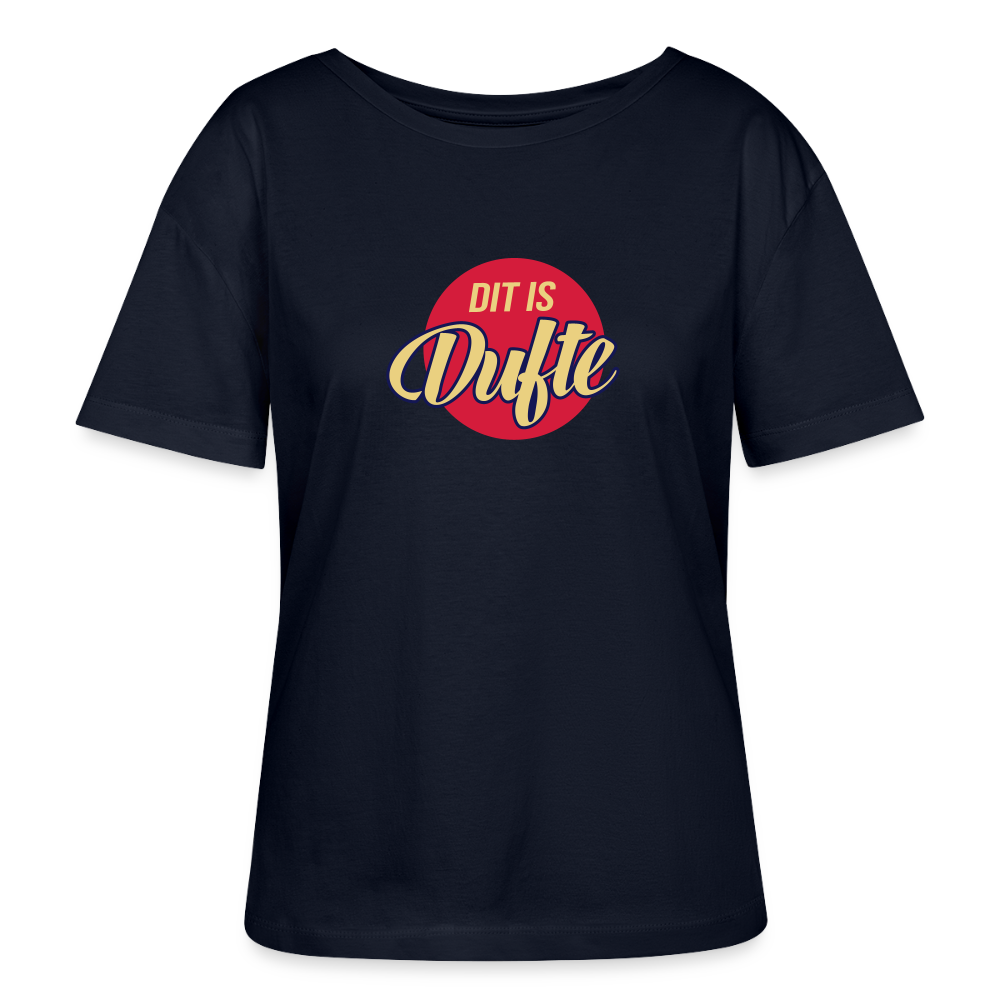Dit Is Dufte - Relaxed Rundhals Frauen Bio-T-Shirt - Navy