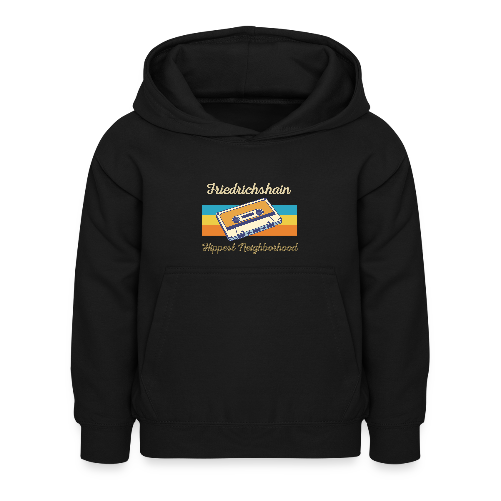 Friedrichshain Hippest Neighborhood - Kinder Hoodie - Schwarz