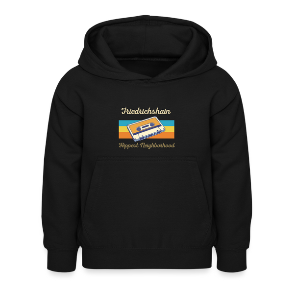 Friedrichshain Hippest Neighborhood - Kinder Hoodie - Schwarz