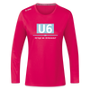 U6 - Frauen Sport Langarmshirt - dunkles Pink
