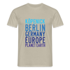 Köpenick Planet Earth - Männer Premium T-Shirt - Sandbeige