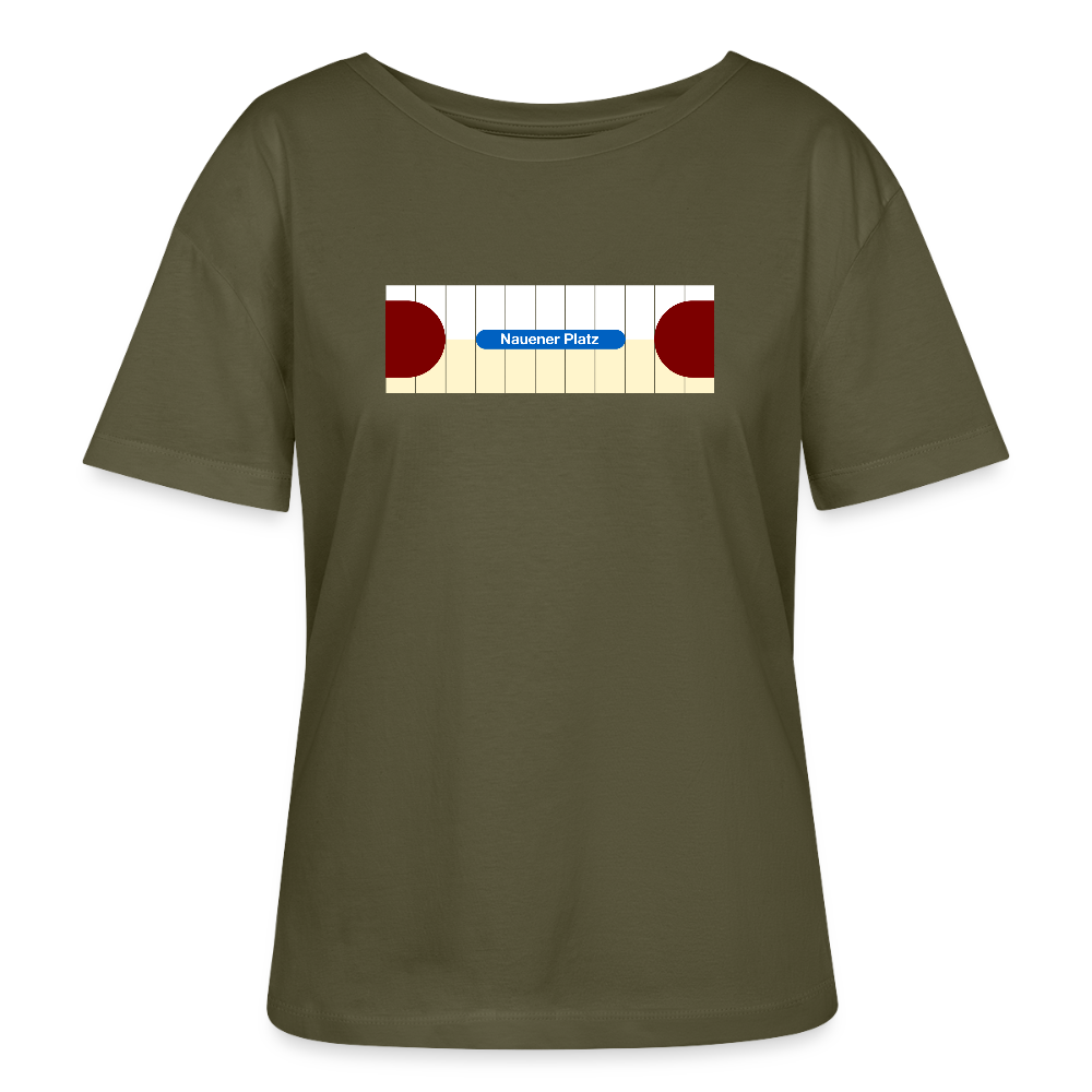 Nauener platz - Relaxed Rundhals Frauen Bio-T-Shirt - Khaki