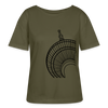 Der Turm von unten - schwarz - Relaxed Rundhals Frauen Bio-T-Shirt - Khaki