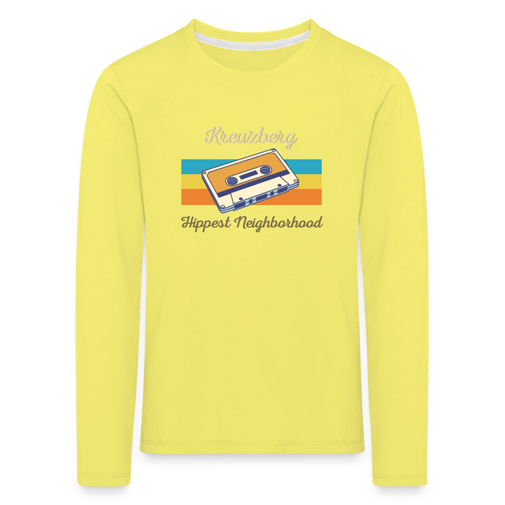 Kreuzberg Hippest Neighborhood - Kinder Langarmshirt - Gelb