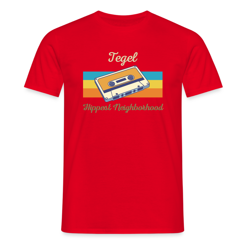 Tegel Hippest Neighborhood - Männer Premium T-Shirt - Rot