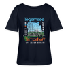 Tegernsee oder Tempelhof - Relaxed Rundhals Frauen Bio-T-Shirt - Navy