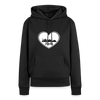 I love Berlin weiß - Frauen Premium Hoodie - Schwarz