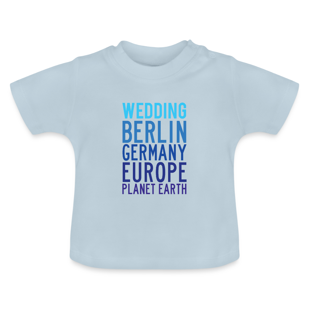 Wedding Planet Earth - Baby T-Shirt - Hellblau