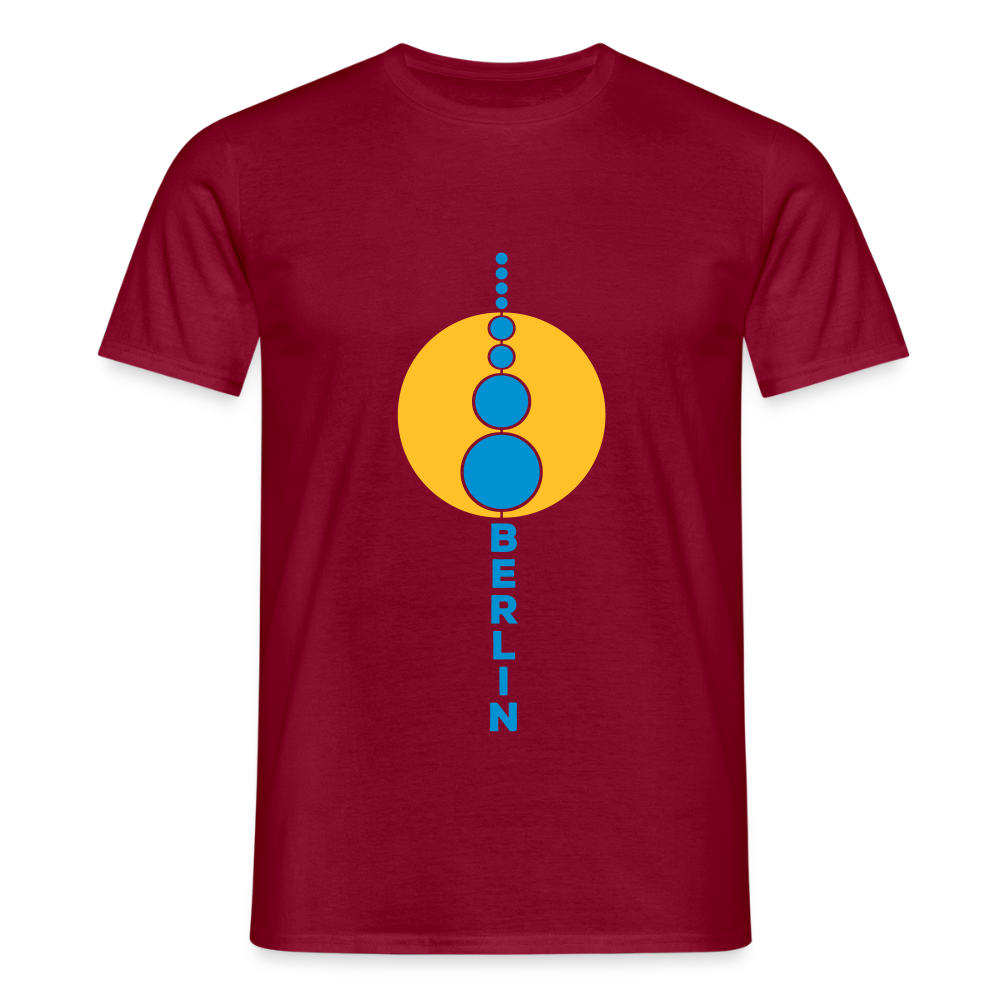 Kugelturm - Männer Premium T-Shirt - Ziegelrot
