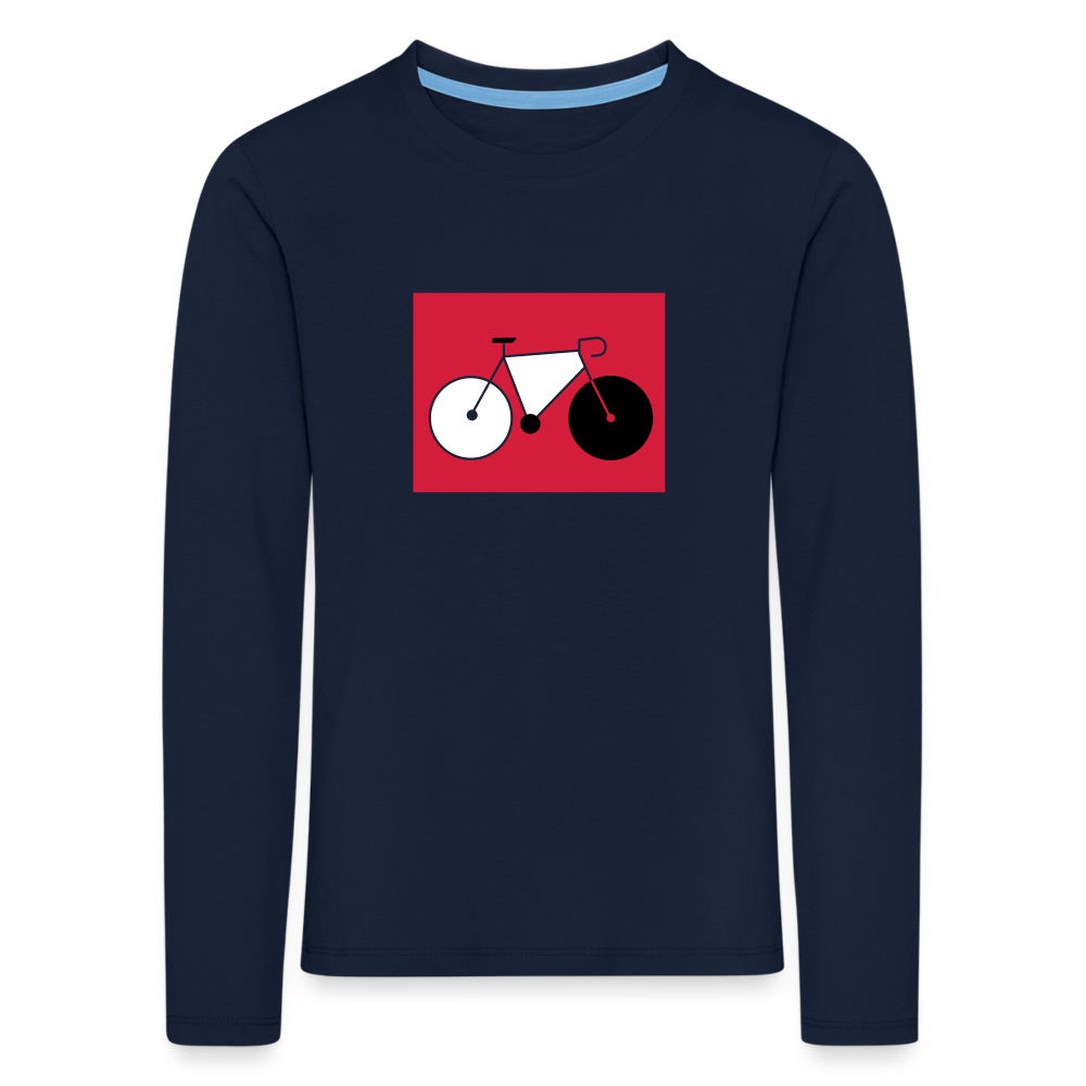 Berliner Tretmühle - Kinder Langarmshirt - Navy